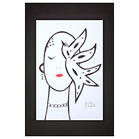 'Fantasy Bird Woman' - Fantasy Bird Woman Signed Print