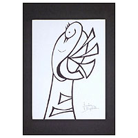 'El Cisne' - Mujer con Cisne Impresión Original