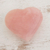 Rose quartz, 'Girl's Heart' - Handcrafted Heart Shaped Sculpture from Brazil (image 2) thumbail