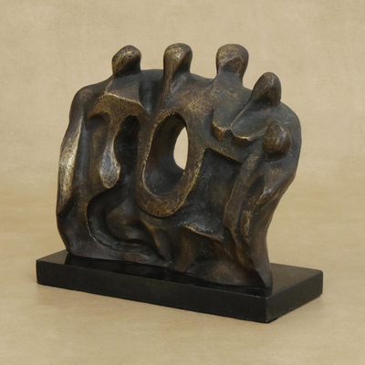 Escultura de bronce - Magnífica escultura de bronce de un artista brasileño