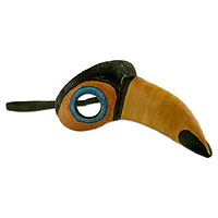Leather mask, Toucan
