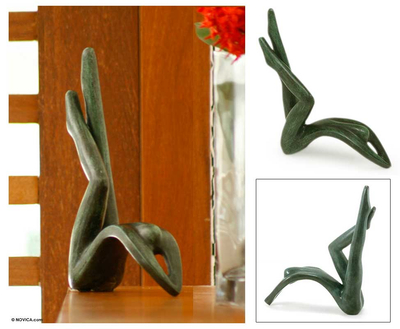 Bronze sculpture, 'Regina, Dancer Series' - Bronze sculpture