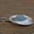 Aquamarine pendant, 'Sea Wave' - Fair Trade Modern Fine Silver Aquamarine Pendant