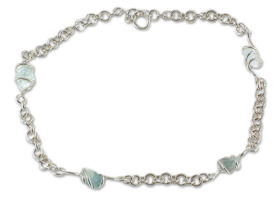 Aquamarine necklace, 'Love of the Sea' - Aquamarine necklace