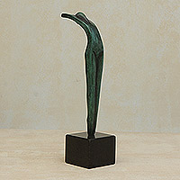 Escultura de bronce, 'Espíritu olímpico' - Escultura de bronce abstracta