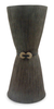 Stoneware vase, 'Black Tie' - Stoneware vase