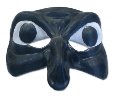 Leather mask, 'The Witch' - Leather mask