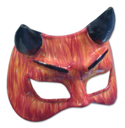 Máscara de cuero - Máscara de carnaval de cuero
