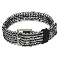 Soda pop-top belt, Wide Black Chain Mail