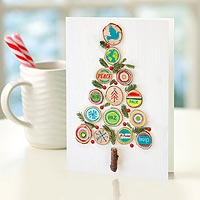 UNICEF holiday cards, 'Eco Tree' (set of 12) - Eco Tree UNICEF Cards (set of 12)