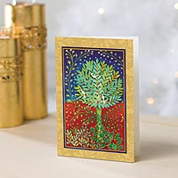 UNICEF holiday cards, 'Holly Tree' (set of 20) - UNICEF Holiday Cards (set of 20)