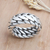 Men's sterling silver ring, 'Sanca Kembang Python' - Men's Sterling Silver Band Ring (image 2) thumbail