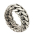 Men's sterling silver ring, 'Sanca Kembang Python' - Men's Sterling Silver Band Ring (image 2b) thumbail