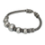 Sterling silver braided bracelet, 'Thai Moons' - Artisan Jewelry Sterling Silver Chain Bracelet