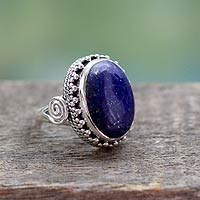 Featured review for Lapis lazuli cocktail ring, Majestic Blue