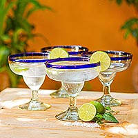 Margarita glasses, Happy Hour (set of 4)