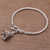 Sterling silver bracelet, 'Bell Charm' - Sterling Silver Charm Bracelet (image 2) thumbail