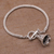 Sterling silver bracelet, 'Bell Charm' - Sterling Silver Charm Bracelet