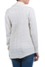Alpaca blend cardigan, 'Sweet Vanilla' - Ivory Alpaca Blend Open Front Knitted Cardigan Sweater (image 2b) thumbail