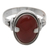 Men's carnelian ring, 'Dragon Eye' - Men's Unique Sterling Silver and Carnelian Ring thumbail
