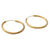 Gold plated sterling silver hoop earrings, 'Timeless Twist' - 22k Yellow Gold Plated Sterling Silver Hoop Earrings