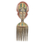African mask, 'Akan Comb' - African Comb Mask