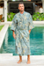 Men's cotton batik robe, 'Bull Snake' - Men's Hand Made Batik Robe (image 2) thumbail