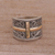 Gold accented sterling silver band ring, 'Holy Light' - Gold Accented Sterling Silver Cross Band Ring (image 2d) thumbail