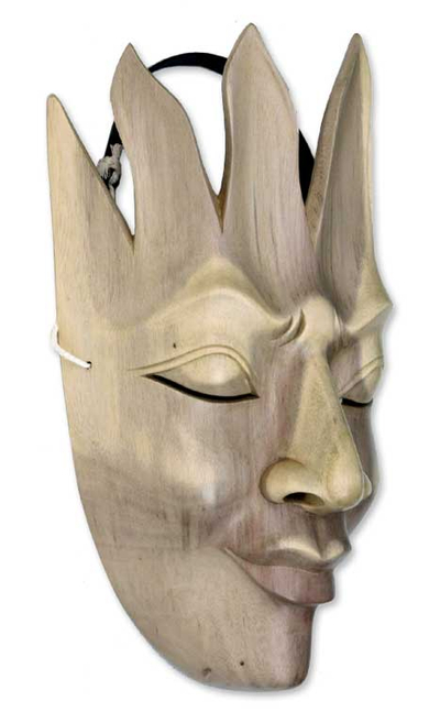 Wood mask, 'Man of Fire' - Wood mask