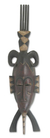 Maske aus ivorischem Holz - Dekorative Holzmaske im ivorischen Stil