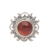 Carnelian cocktail ring, 'Light Of The Universe' - Sun Themed Carnelian and Sterling Silver Cocktail Ring thumbail