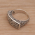 Sterling silver cocktail ring, 'Ancient Signet' - Sterling Silver Scrollwork Motif Cocktail Ring (image 2b) thumbail