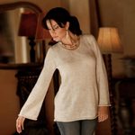Alpaca blend sweater, 'Charisma' - Artisan Crafted Alpaca Wool Blend Pullover Sweater