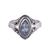 Blue topaz single-stone ring, 'Morning Luxury' - Blue Topaz and Sterling Silver Single Stone Ring from India thumbail