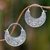 Sterling silver hoop earrings, 'Garden of Eden' - Ornately Detailed Sterling Silver 925 Hoop Earrings (image 2) thumbail