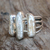 Cultured pearl cocktail ring, 'Laut Queen' - Triple Cultured Pearl Sterling Silver Cocktail Ring (image 2) thumbail
