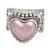 Cultured mabe pearl cocktail ring, 'Romance in Pink' - Romantic Heart Shaped Pink Cultured Mabe Pearl Ring thumbail