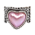 Cultured mabe pearl cocktail ring, 'Romance in Pink' - Romantic Heart Shaped Pink Cultured Mabe Pearl Ring