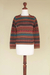 100% alpaca sweater, 'Autumn Medley' - Peruvian Alpaca Wool Sweater