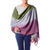 Silk and wool shawl, 'Prism' - Women's Multicolor  Wrap Silk Wool Shawl