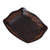 Leather catchall, 'Spanish Viceroy' - Peru Handcrafted Tooled Leather Colonial Art Theme Catchall thumbail