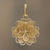 Gold plated filigree flower pendant, 'Yellow Rose' - Gold Plated Silver Peruvian Filigree Flower Pendant (image 2) thumbail