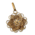 Gold plated filigree flower pendant, 'Yellow Rose' - Gold Plated Silver Peruvian Filigree Flower Pendant thumbail