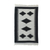 Alfombra dhurrie de lana, (3x5) - Dhurrie de lana 3x5 en negro y gris perla de la India