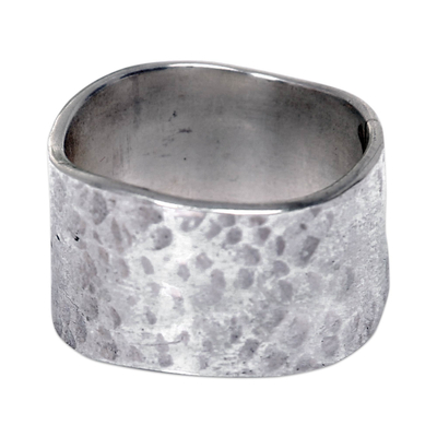 Wide Sterling Silver Band Ring from Indonesia