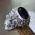 Men's amethyst ring, 'Beloved Barong' - Men's Amethyst and Sterling Silver Ring