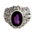 Men's amethyst ring, 'Beloved Barong' - Men's Amethyst and Sterling Silver Ring (image 2c) thumbail