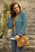 100% alpaca cardigan, 'Spirit of the Andes' - Soft Alpaca Button Up Cardigan Sweater from Peru (image 2) thumbail