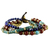 Multi-gemstone beaded bracelet, 'Beads and Bells' - Multi Gemstone Beaded Bracelet from Thailand