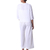 Cropped cotton pants, 'Trendy Elegance' - Comfortable White Cotton Cropped Pants from India (image 2c) thumbail